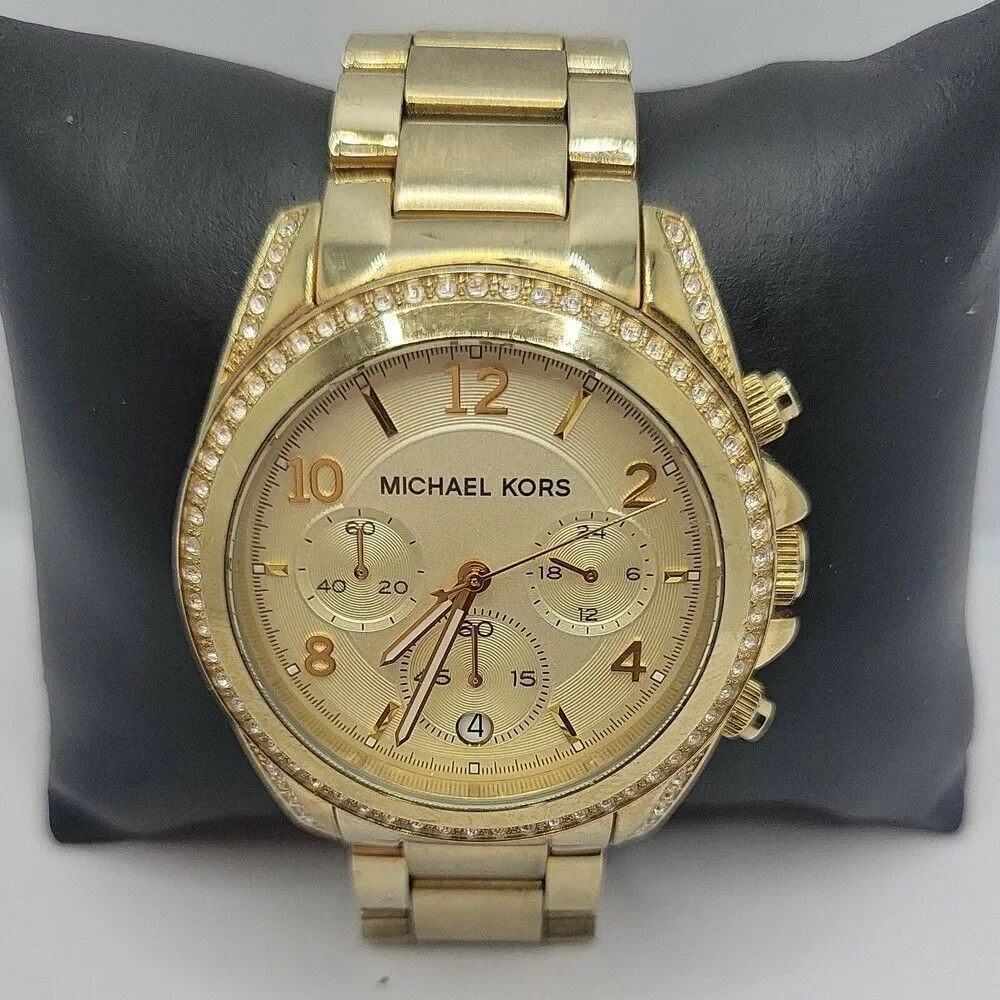 Michael Kors Bradshaw MK5605 Women Stainless Steel Analog Dial Wrist Watch AM697 - Picture 2 of 11